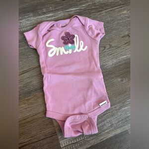 Gerber Purple Smile Onesie